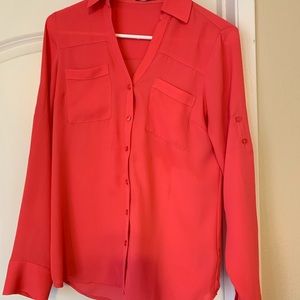 Express Portofino Long Sleeve Button Down